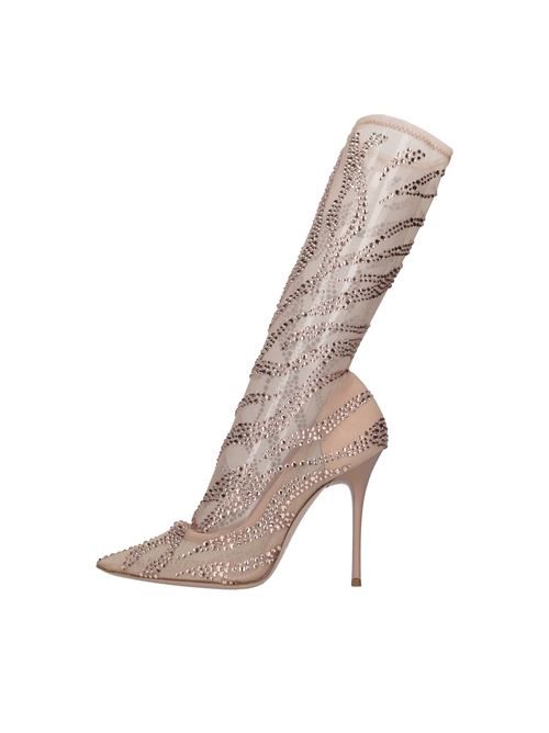 Tronchetti Logan Bootie in tessuto elasticizzato e strass GEDEBE | LOGAN BOOTIE CRYSTAL RAMAGE TULLE-AMETHIPHARD